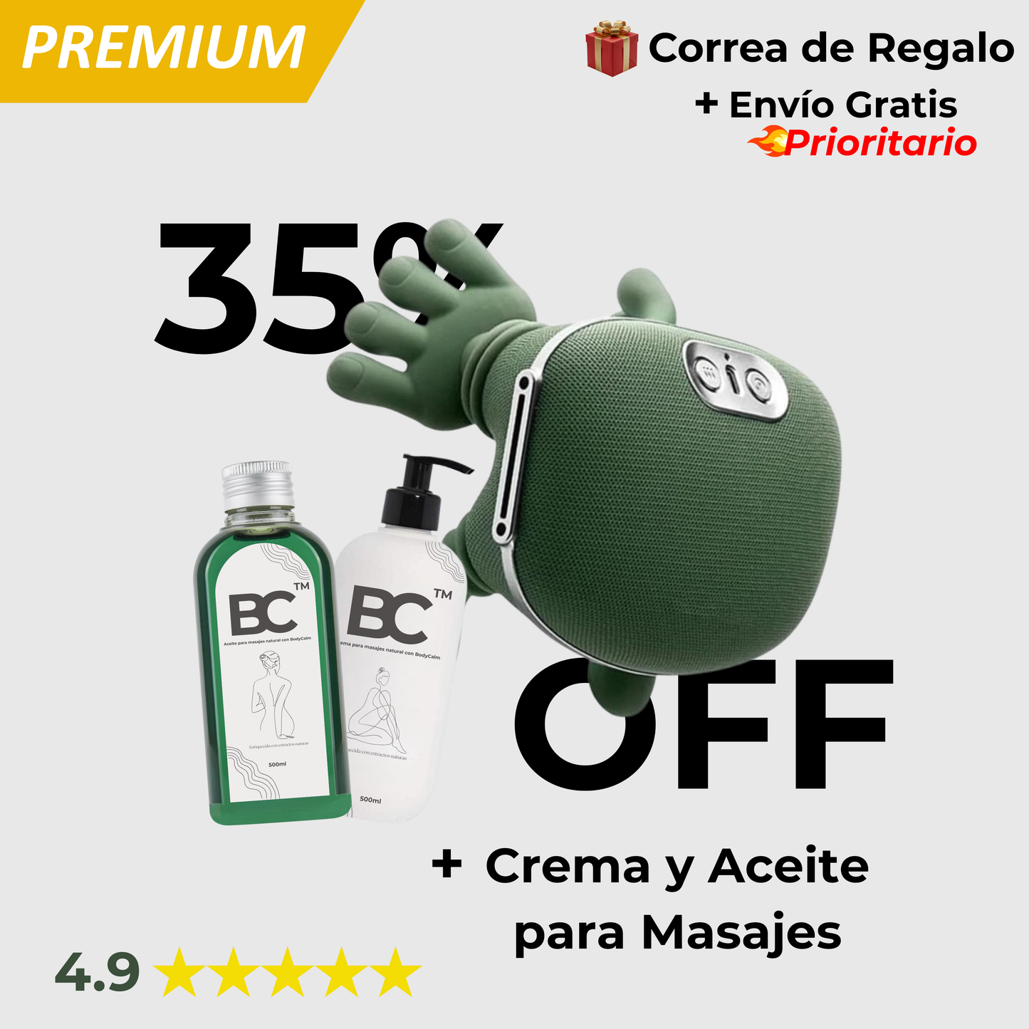 BodyCalm™ Pack Masaje, Alivio que no depende de turnos